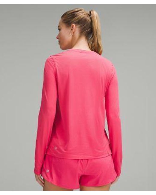 lululemon athletica Pink – Ultralight Hip-Length Long-Sleeve Shirt – –