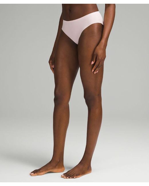 lululemon athletica Pink Invisiwear Mid-rise Bikini Underwear 3 Pack