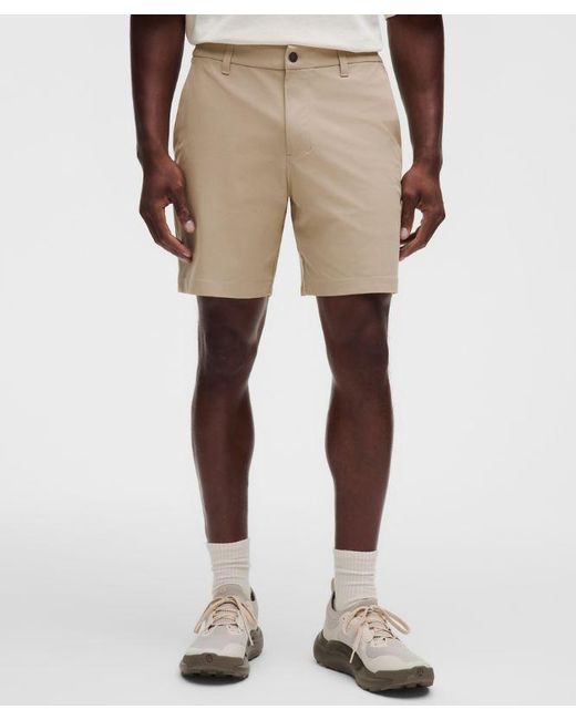 lululemon athletica Natural Abc Classic-Fit Short 7" for men