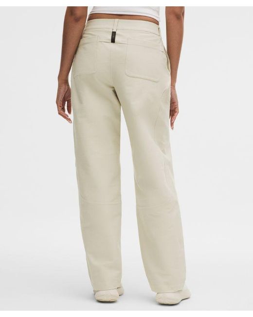 lululemon athletica Natural – Utilitech Twill Mid-Rise Carpenter Pants Slnsh Collection – Color Khaki – Size 28