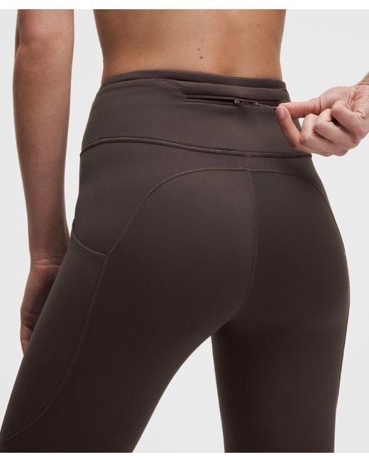 lululemon athletica White Fast And Free 6-Pocket Thermal Tight 28"