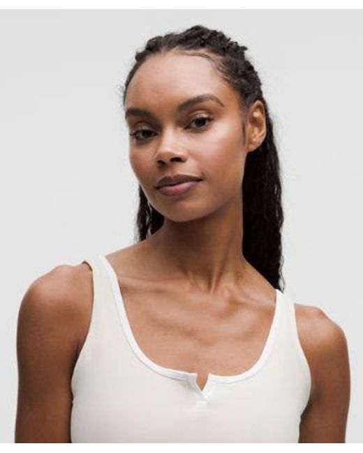 lululemon athletica White Align Notched-Neck Tank Top