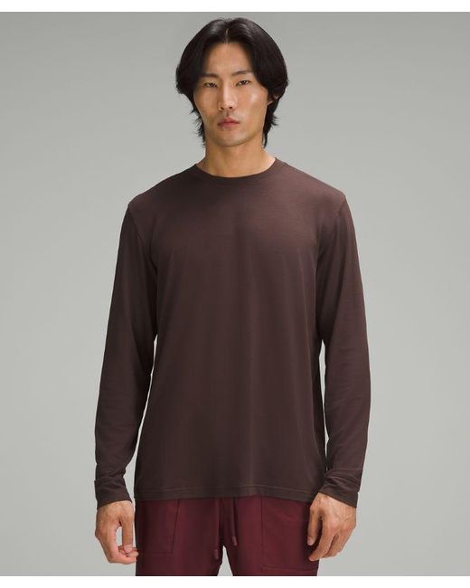 lululemon athletica Brown – License To Train Relaxed-Fit Long-Sleeve Shirt – – for men