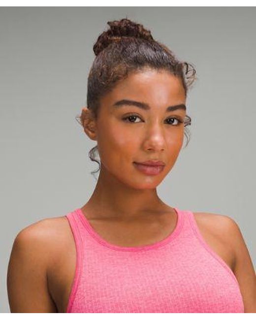 lululemon athletica Red – Ebb To Street Cropped Racerback Tank Top – –