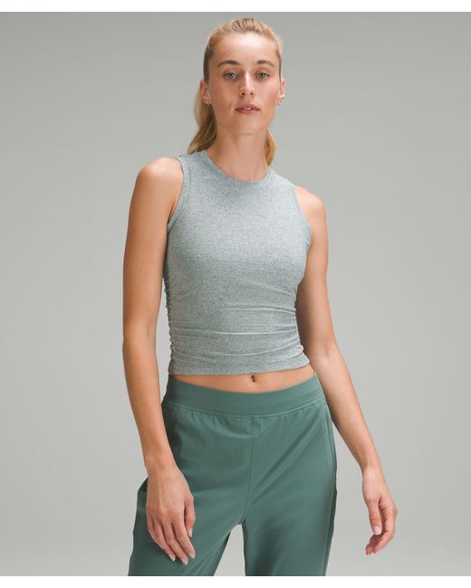 lululemon athletica Green License To Train Tight-fit Tank Top