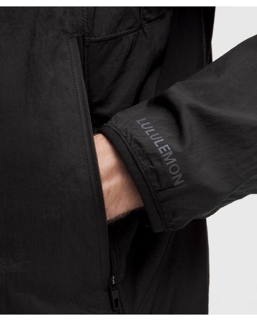 lululemon athletica Black – Insuleight Cold-Weather Run Shell – – for men
