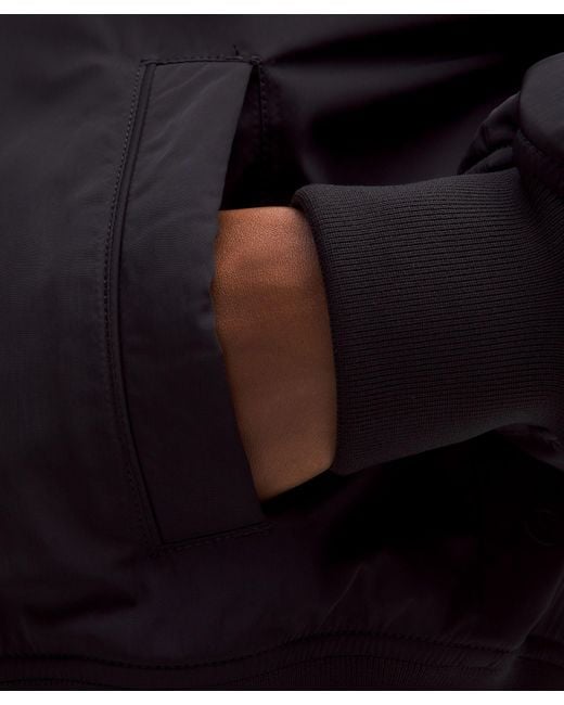 lululemon athletica Black Collegiate Bomber Jacket