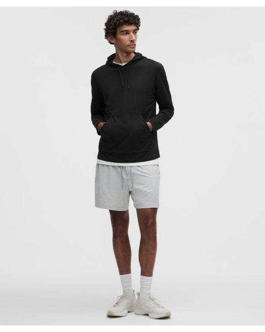 lululemon athletica Gray Soft Jersey Pullover Hoodie for men