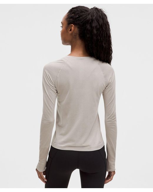 lululemon athletica Gray Swiftly Tech Long-Sleeve Shirt 2.Waist Length