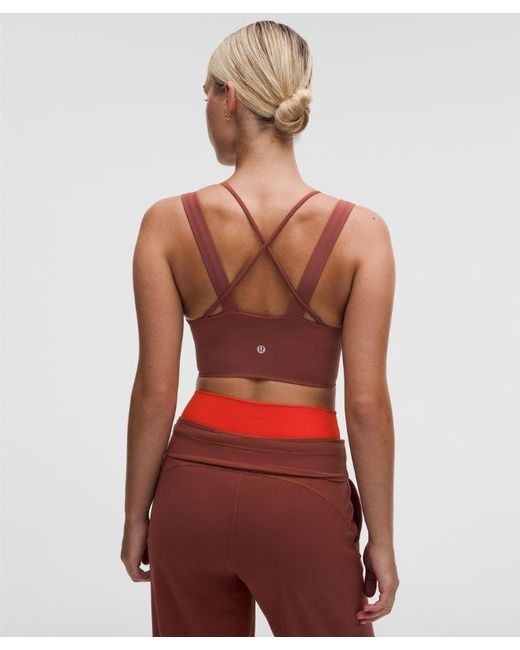 lululemon athletica Red Like A Cloud Longline Bra