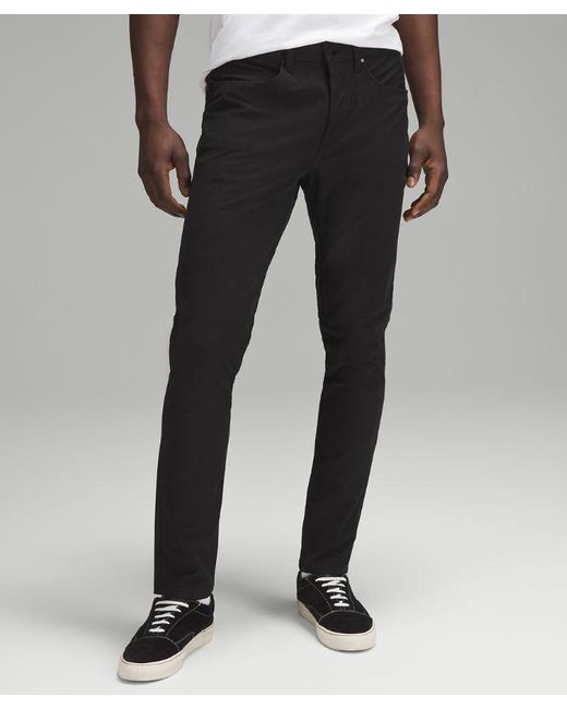 lululemon athletica Abc Slim-fit 5 Pocket Trousers 34"l Utilitech - Color Black - Size 28 for men