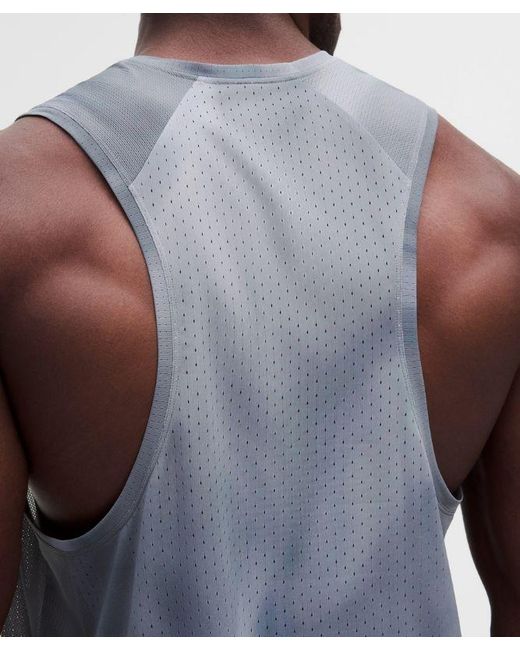 lululemon athletica Blue – Fast And Free Singlet Race Length – – Size Large for men