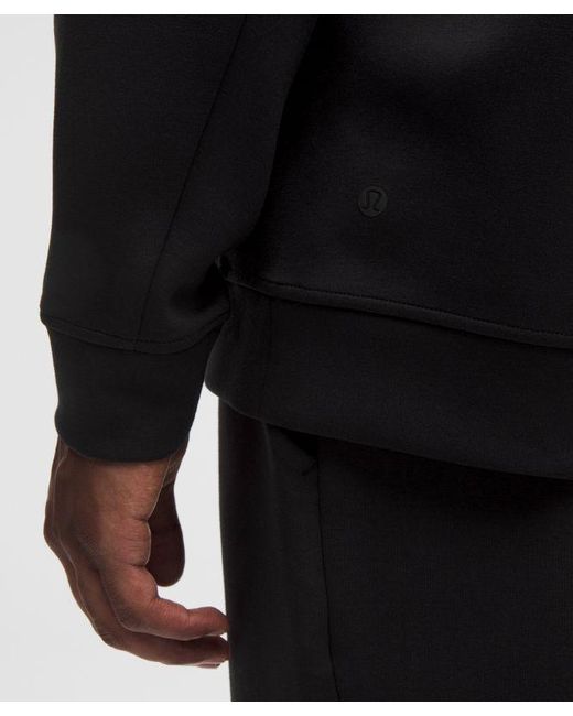 lululemon athletica Black – Smooth Spacer Classic-Fit Crew Sweatshirt – – Size Medium for men