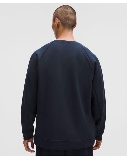 lululemon athletica Blue – Smooth Spacer Classic-Fit Crew Sweatshirt – – Size Small for men