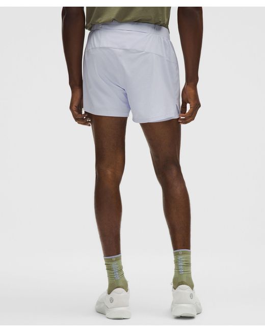 lululemon athletica White Mile Maker Ripstop Lined Short 4" for men