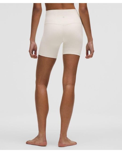 lululemon athletica White Align High-Rise Side-Stripe Short 6"