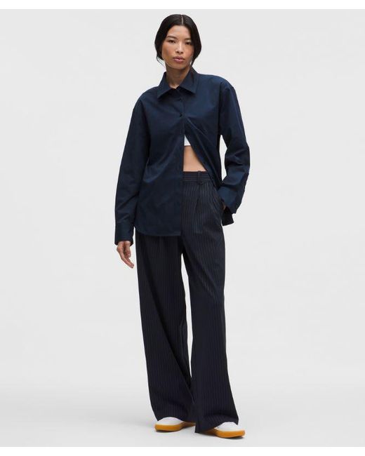 lululemon athletica Blue Daydrift High-Rise Wide-Leg Trouser