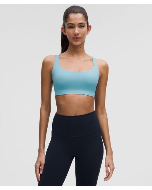 lululemon athletica Blue Flexyflex Strappy Yoga Bra