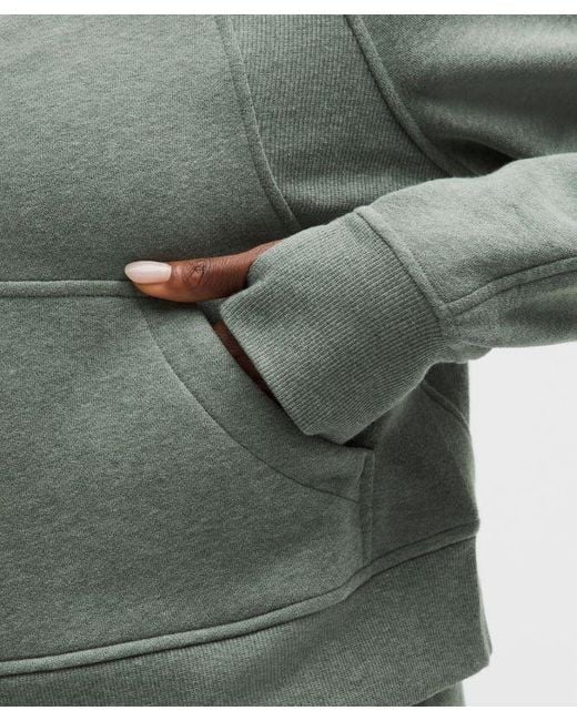 lululemon athletica Green – Scuba Oversized Half-Zip Hoodie – – Size 6