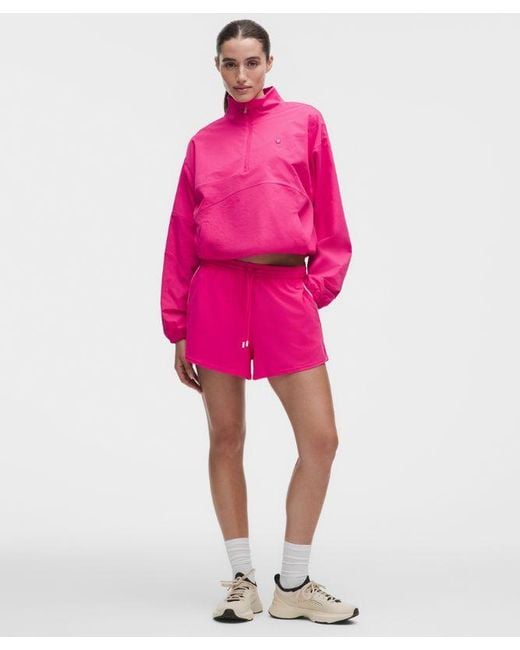 lululemon athletica Pink Court Rival High-Rise Short 3"
