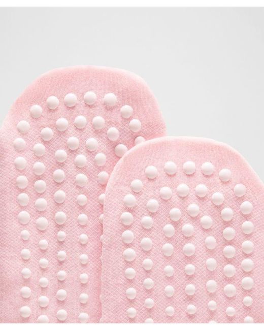 lululemon athletica Pink Find Your Balance Grip Quarter Socks