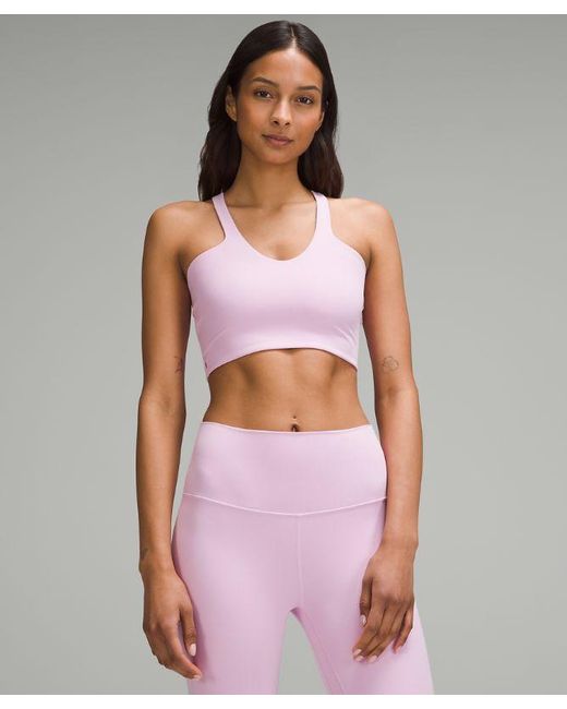 lululemon athletica Pink – Bend This V And Racer Sports Bra Light Support, A-C Cups – –