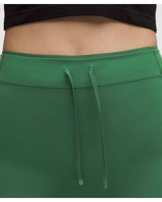lululemon athletica Green No Line High-Rise Running Short 8"