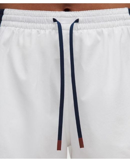 lululemon athletica Blue Court Champ Side-Pleat High-Rise Tennis Short 3"