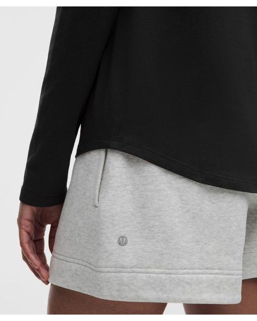 lululemon athletica Black Love Modal Fleece Long Sleeve Shirt