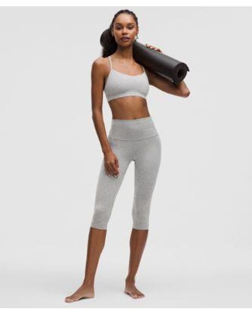 lululemon athletica Gray Align High-Rise Crop 17"