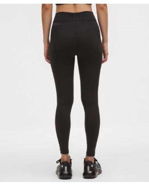 lululemon athletica Black – Revealknit High-Rise Tight Leggings Slnsh Collection – 28" – – Size 16