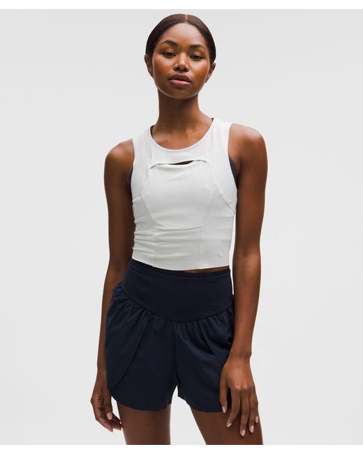 lululemon Women's Blue – Go Further Ice Storage Tank Top – – Size 4