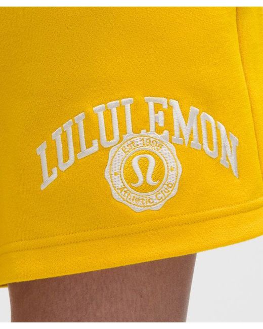 lululemon athletica Yellow Scuba Mid-Rise Oversized Short 7"