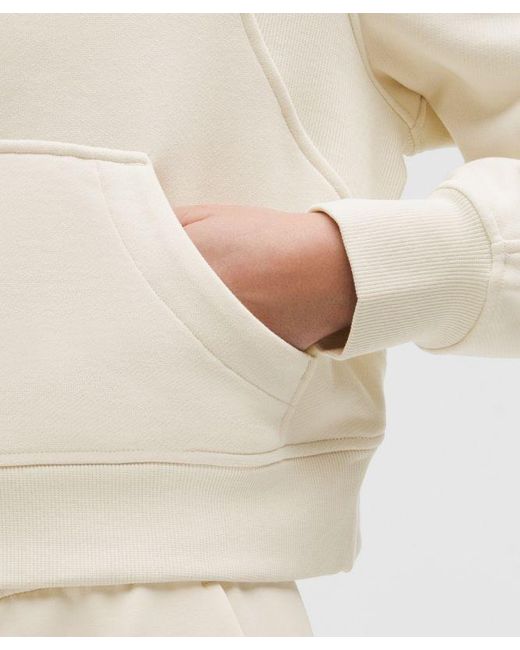 lululemon athletica Natural – Scuba Oversized Half-Zip Hoodie – – Size Medium/Large