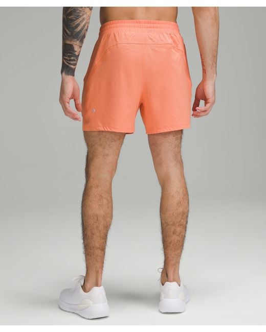 lululemon athletica Pace Breaker Linerless Shorts - 5" - Color Orange - Size L for men