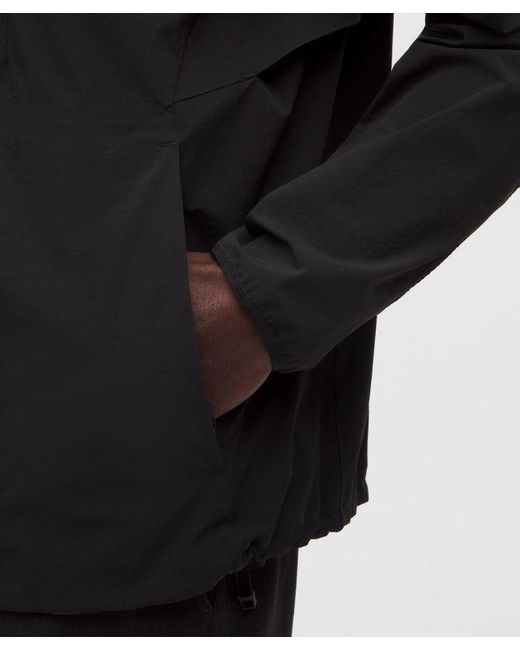 lululemon athletica Black Sojourn Windbreaker Jacket for men