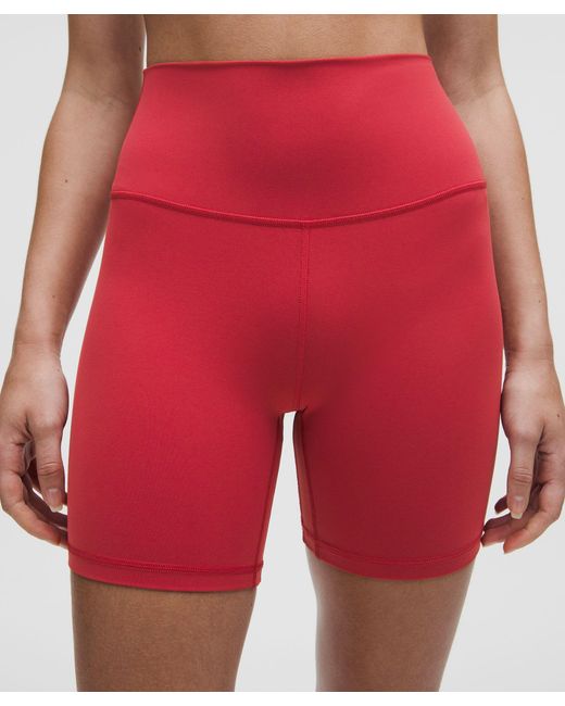 lululemon athletica Red Align High-Rise Short 6"