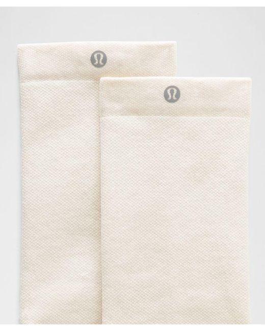 lululemon athletica White – Find Your Balance Grip Crew Socks – – Size Large