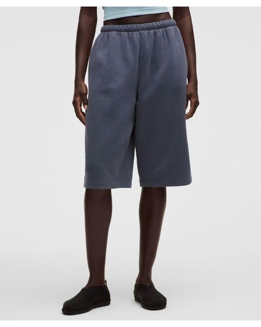 lululemon athletica Blue Steady State Superloft Oversized Short 15"
