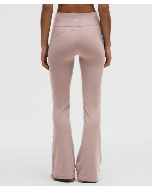 lululemon athletica White Groove Nulu High-Rise Flared Pant