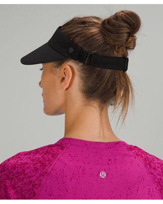 lululemon athletica Black Fast Paced Wide Band Running Visor