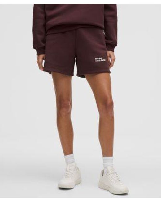 lululemon athletica Red – Heavyweight Sweatshort – 5" – – Size Large