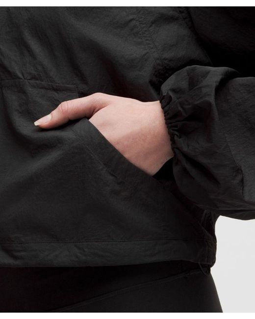 lululemon athletica Black Scuba Cropped Anorak