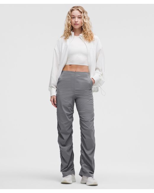 lululemon athletica Gray Dance Studio Slim-Fit High-Rise Flared Pant
