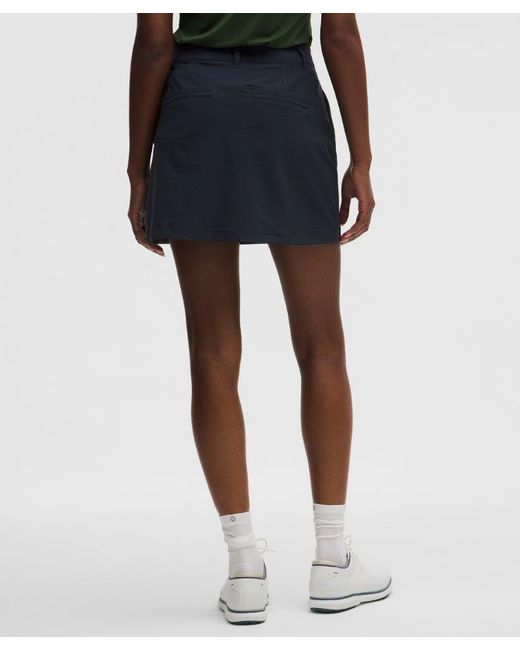 lululemon athletica Green Stretch Twill Front Pleat Golf Skirt