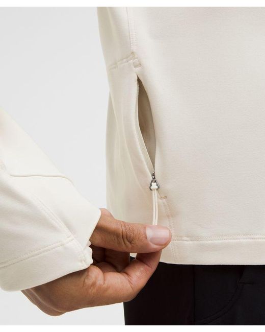 lululemon athletica Natural Rulu Fleece Half-Zip Long-Sleeve Shirt for men