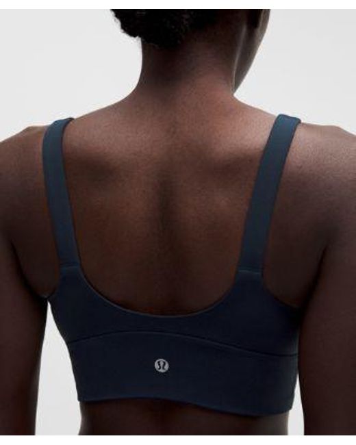 lululemon athletica Blue Focuser V-Neck Bra