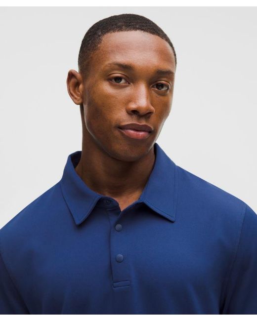 lululemon athletica Blue – Showzero Classic-Fit Polo Shirt – – Size Medium for men