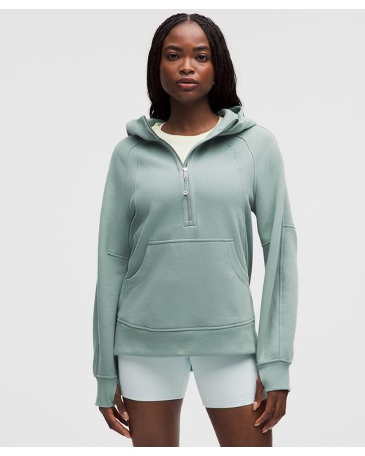 lululemon athletica Green Scuba Oversized Half-Zip Hoodie Long