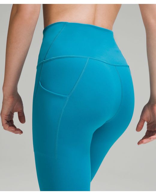 lululemon athletica Wunder Train High-rise Tight Leggings With Pockets -  25 - Color Blue - Size 0